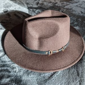 Shein Chocolate Fedora Hat